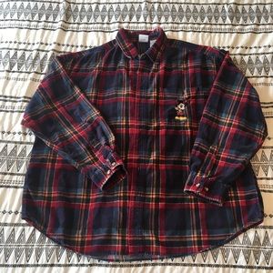 Vintage Mickey Mouse Disney Flannel
